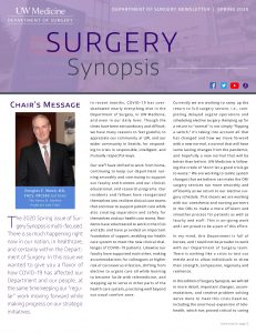 2020 Spring Surgery Synopsis Front Cover