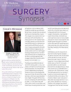 Surgery Synopsis Spring 2021 Issue Front Cover
