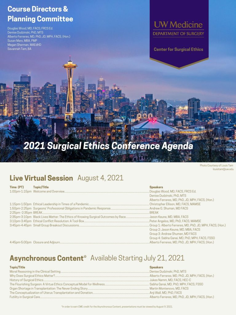2021 Surgical Ethics Agenda Flyer