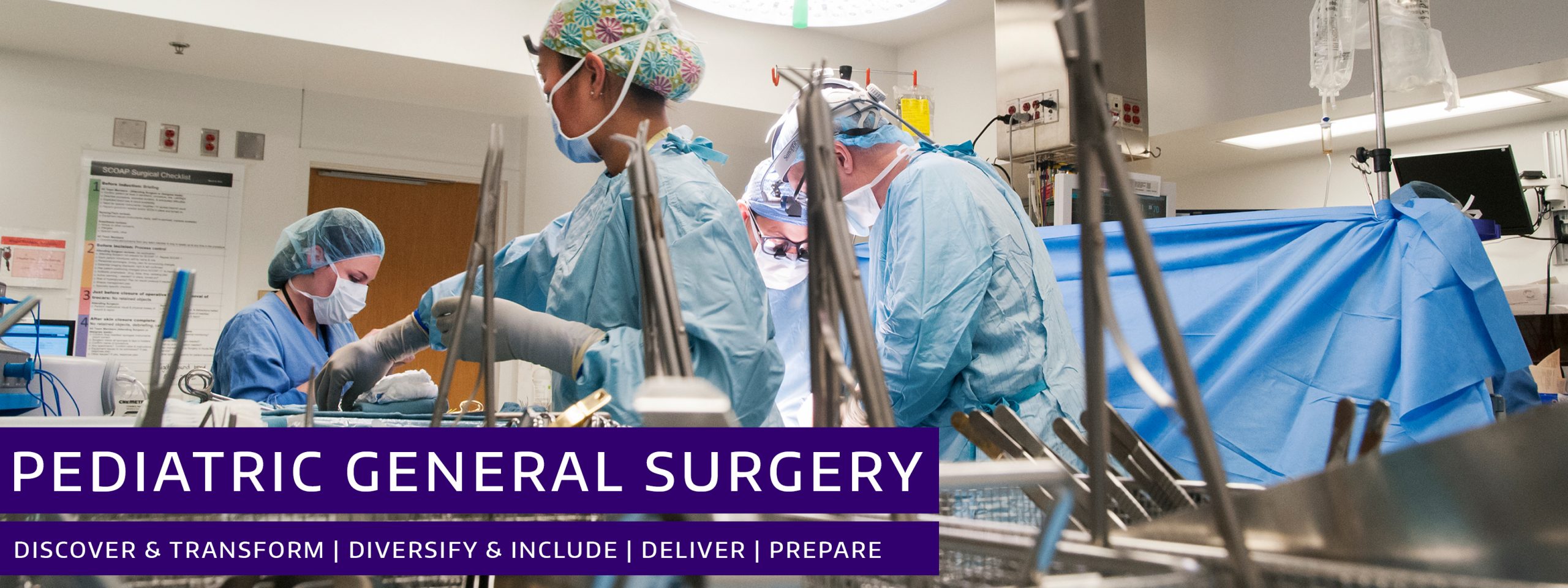 Department of Surgery Division of Pediatric General Surgery Header Image