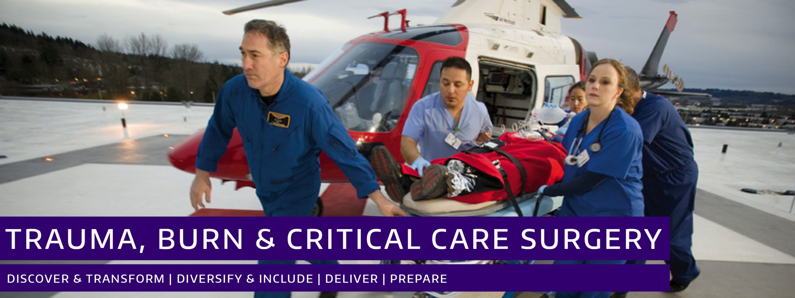 Department of Surgery Division of Trauma, Burn and Critical Care Surgery Header Image