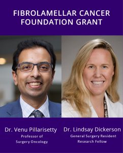 Portrait photos of Drs. Venu Pillarisetty and Lindsay Dickerson