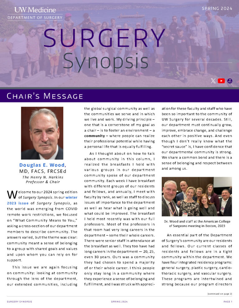 Surgery Synopsis | Spring 2024