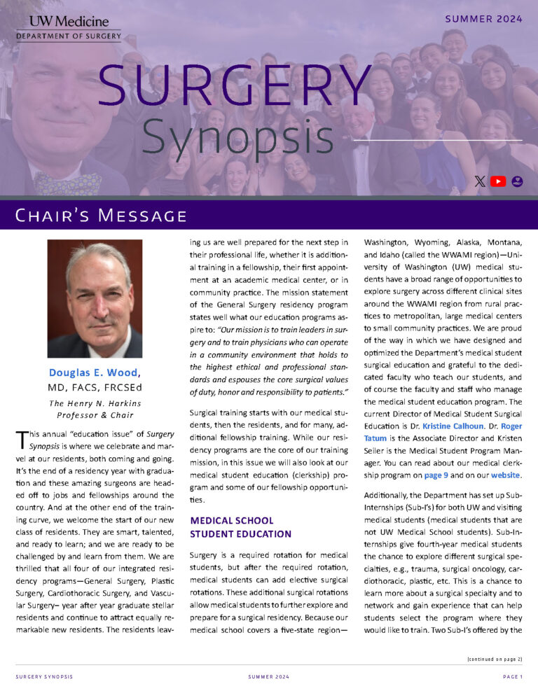Surgery Synopsis | Summer 2024