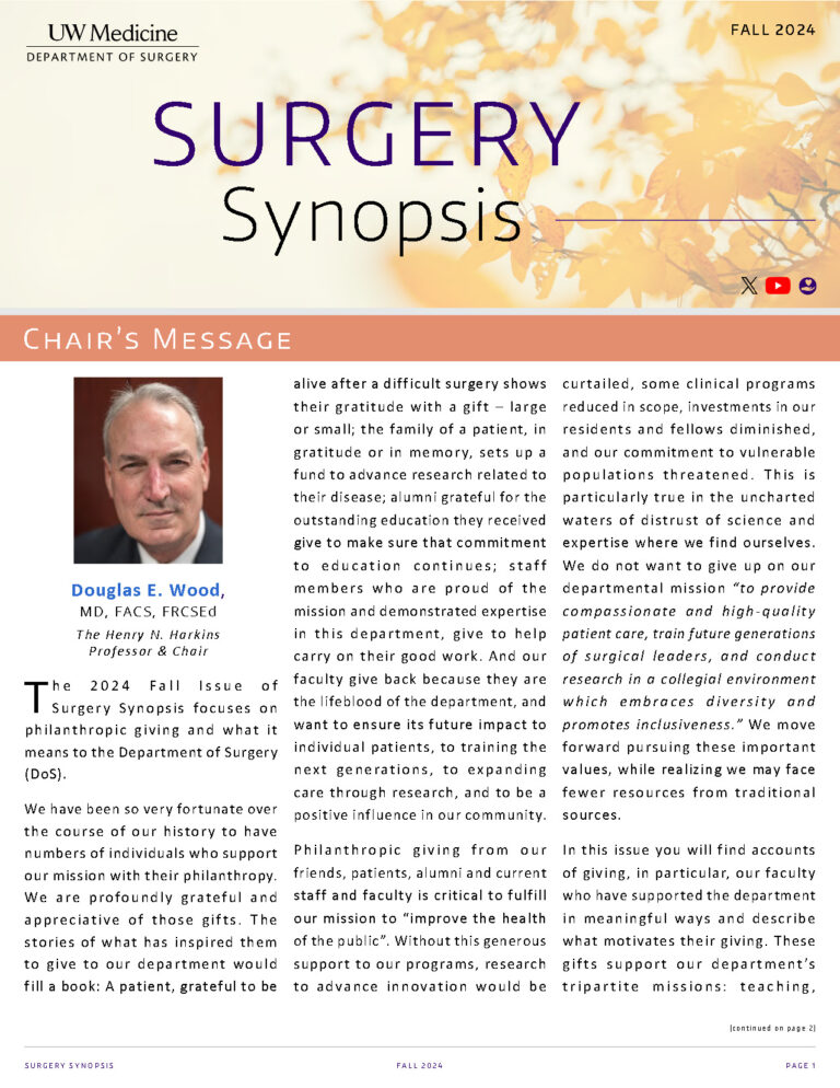 Surgery Synopsis | Fall 2024