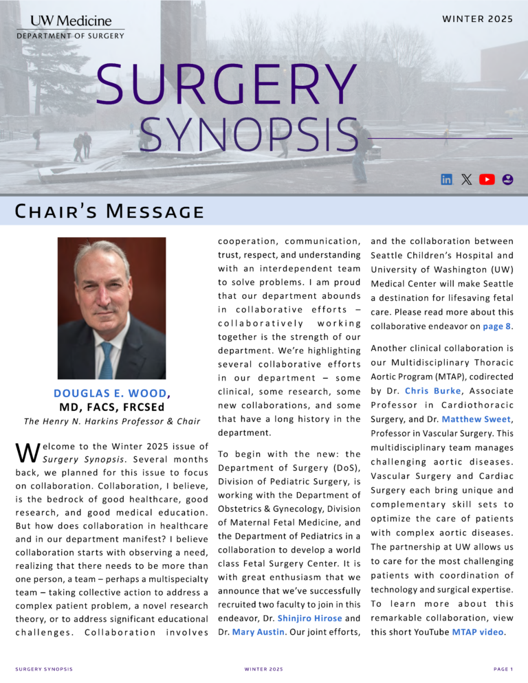 Surgery Synopsis | Winter 2025