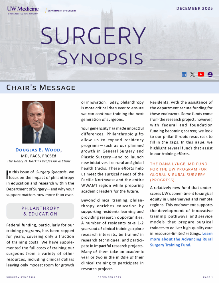 Surgery Synopsis | December 2025